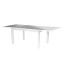 Hliníkový stôl VERMONT 160/254 cm (biela) - Biela