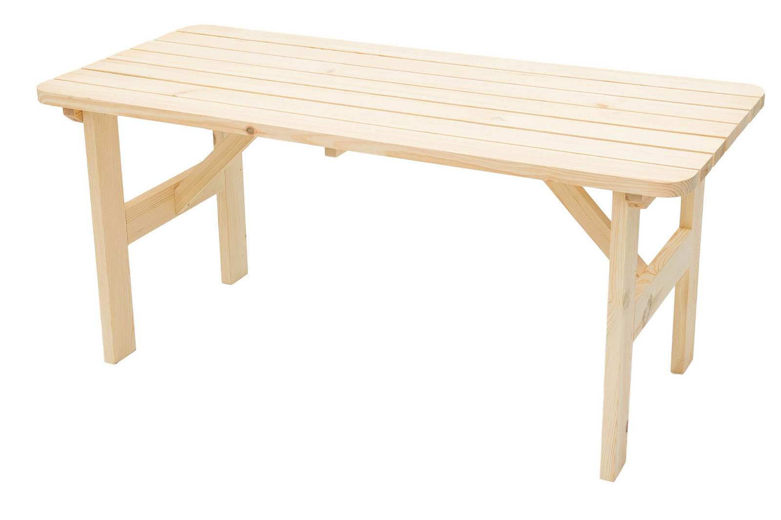 DEOKORK Masívny drevený záhradný stôl z borovice drevo 32 mm (220 cm)