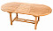 Záhradný oválný stôl SANTIAGO 160/210 x 100 cm (teak)