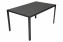 Hliníkový stôl TRENTO 205 x 90 cm - čierna
