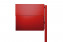 Schránka na listy RADIUS DESIGN (LETTERMANN XXL 2 STANDING red 568R) červená - červená