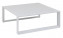 Hliníkový stolík 97x97 cm MADRID (biela)