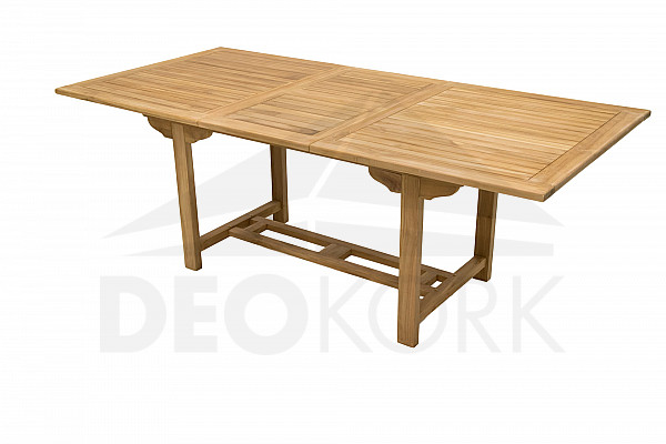 Záhradný obdĺžnikový stôl MONTANA 160/210 x 90 cm (teak)