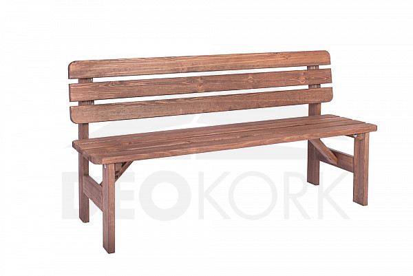 Masívná lavica z borovice drevo moderené 30 mm (rôzne dĺžky)