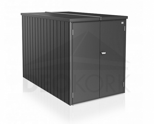 Multifunkčný úložný priestovoý box Minigaráž (tmavo sivá metalíza)