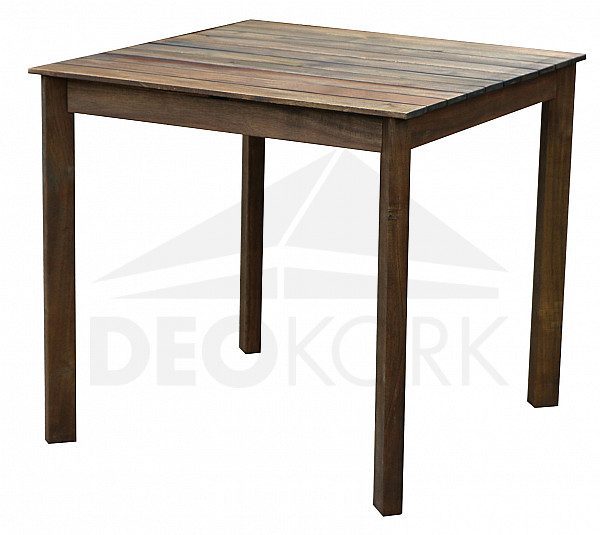 Záhradný stôl SCOTT 80x80 cm (hnedý)
