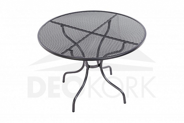 Kovový stôl bez otvoru pre slnečník ø105 cm