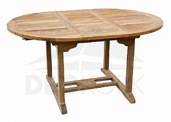 Záhradný oválný stôl SANTIAGO 120/170 cm (teak)