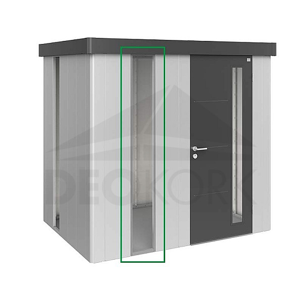 Panel z akrylového skla k domčeku Biohort NEO (tmavo šedá metalíza)