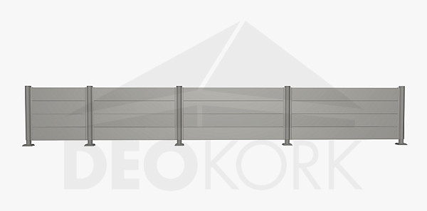 Zástena na ochranu súkromia 90 cm (sivý kremeň metalíza) - rôzne dĺžky