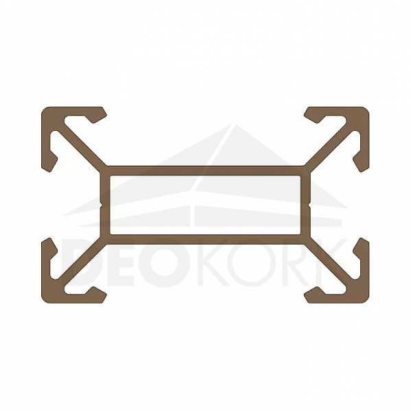 CLICK SYTÉM Podkladový hliníkový profil 4S 9250, 30x50x6000 mm, TWINSON