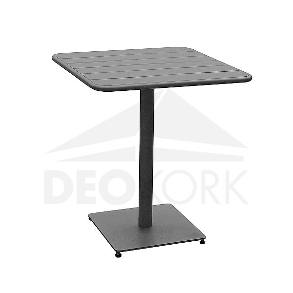 Hliníkový stolík RUBBY 65x65 cm (antracit)