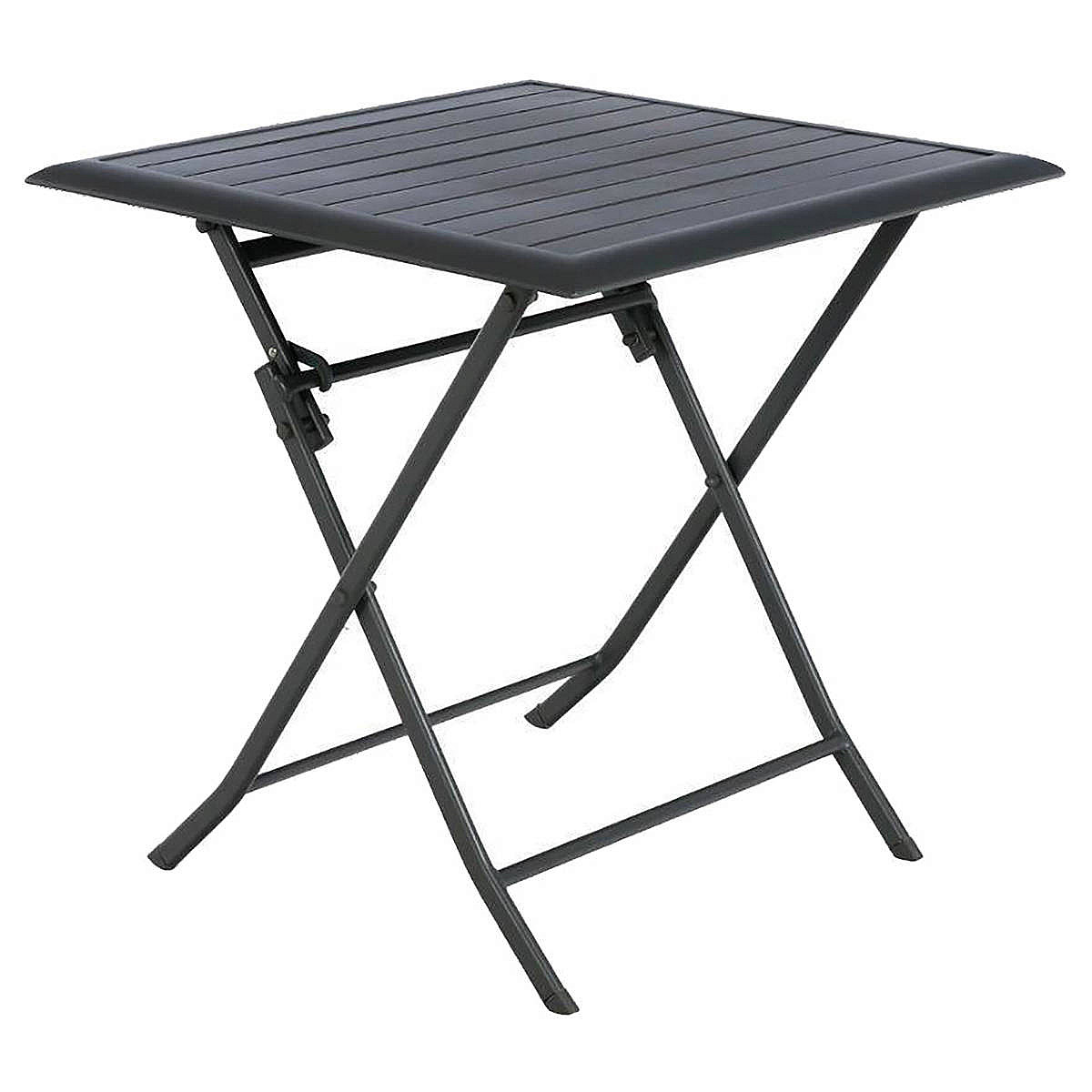 Hliníkový skladací stôl LUXOR 71x71 cm (antracit)
