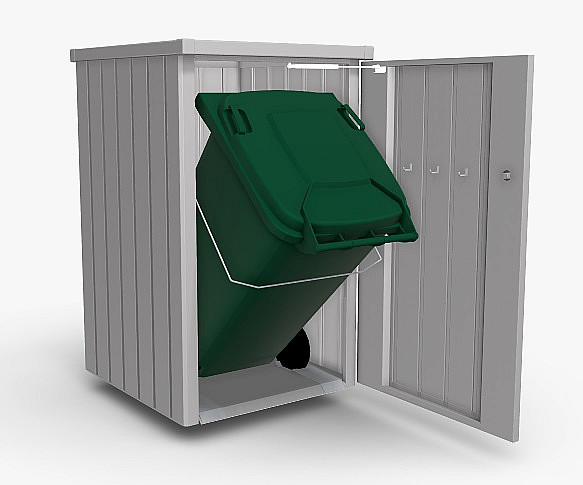 Biohort Box na odpadkový kôš BIOHORT Alex 1 (strieborná metalíza)