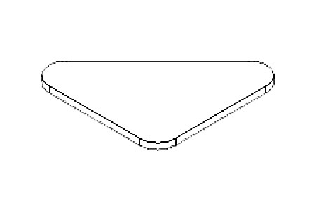 E-shop CLICK SYTÉM Gumová podložka trojuholník, 8 mm 9244, TWINSON