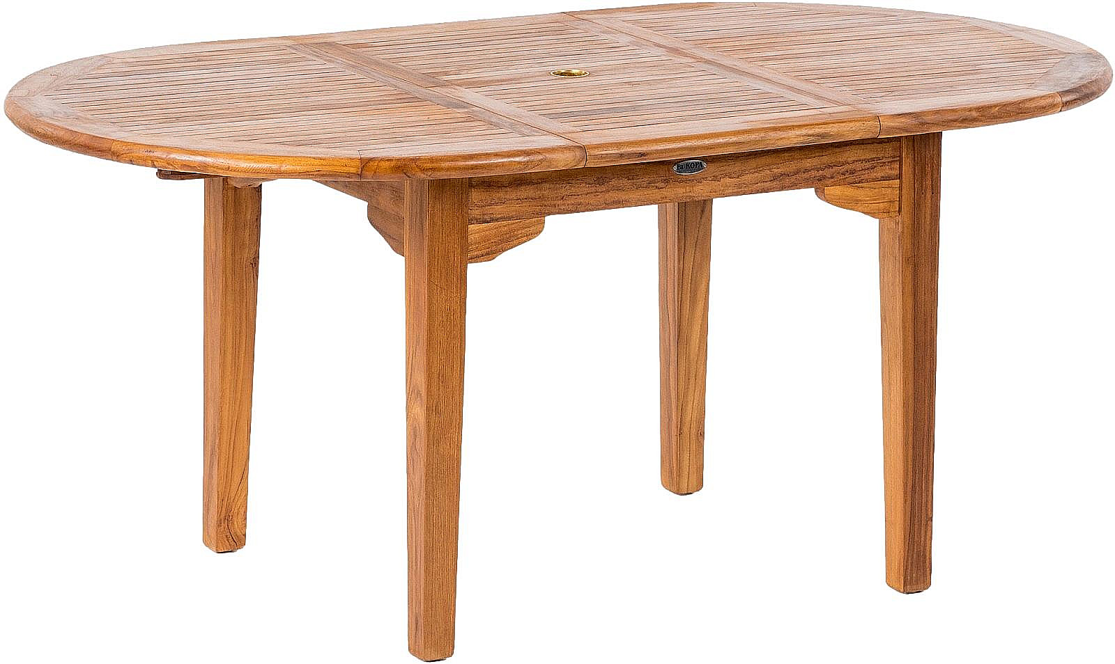 DEOKORK Záhradný teakový stôl ovál ELEGANTE (rôzne dĺžky) 200/300x120 cm