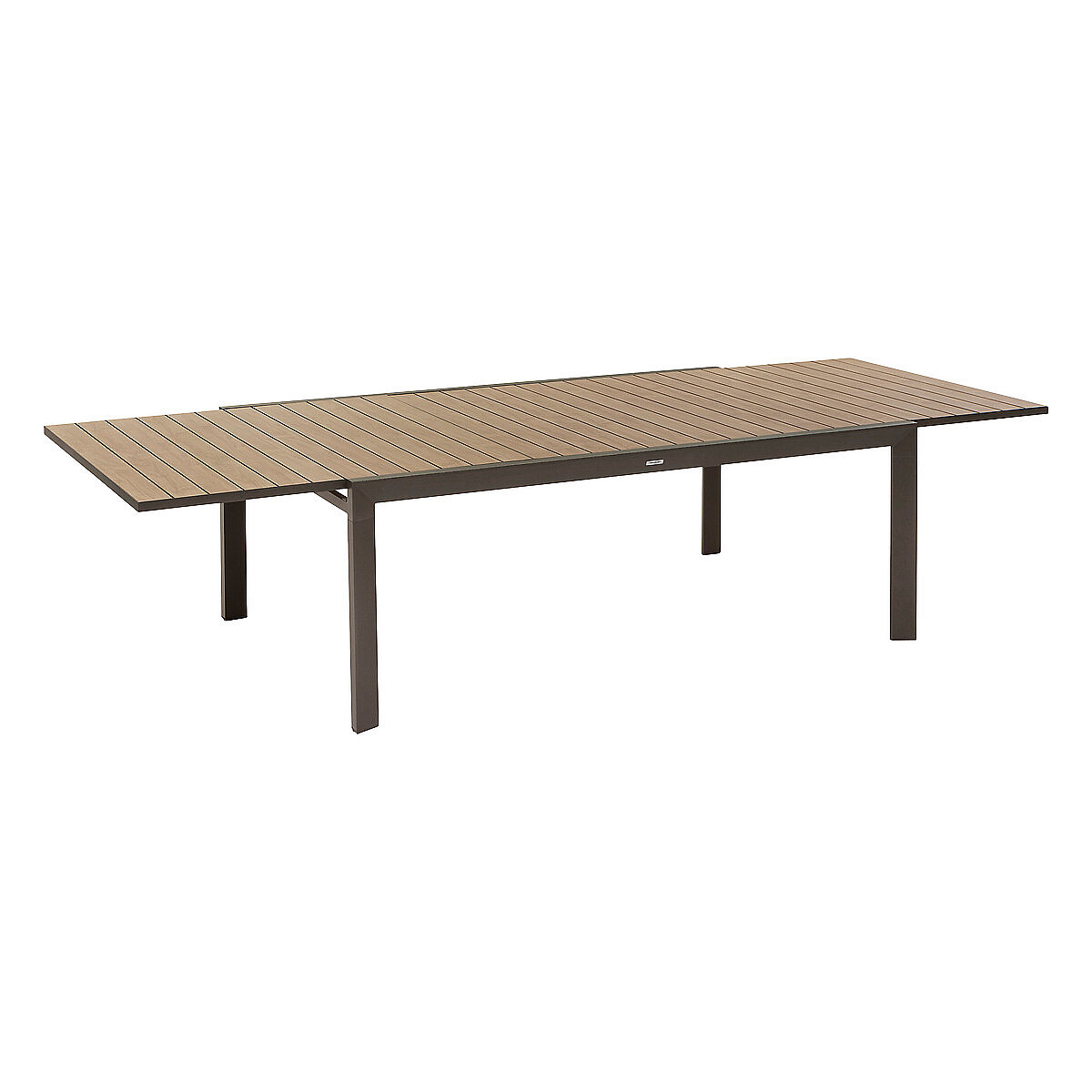 E-shop DEOKORK Hliníkový stôl BRIXEN 200/320 cm (šedo-hnedá)