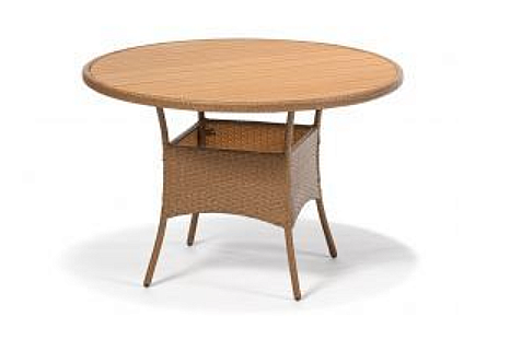 DEOKORK Záhradný ratanový stôl NEAPOL (cappuccino)