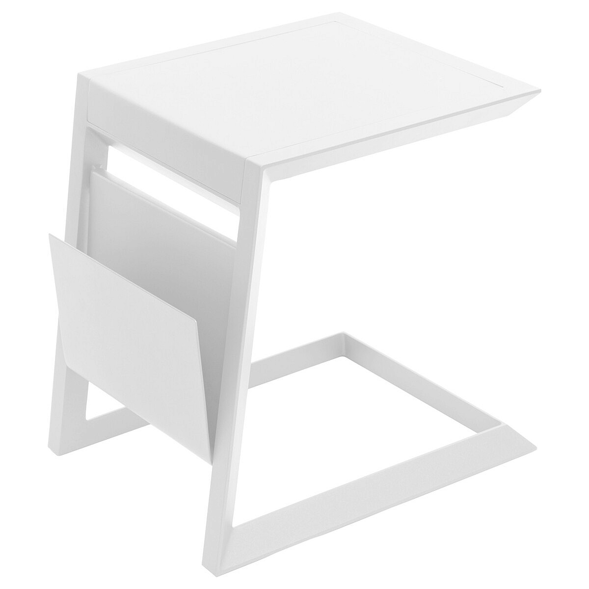 E-shop DEOKORK Kovový odkladací stolík LISABON (biela)