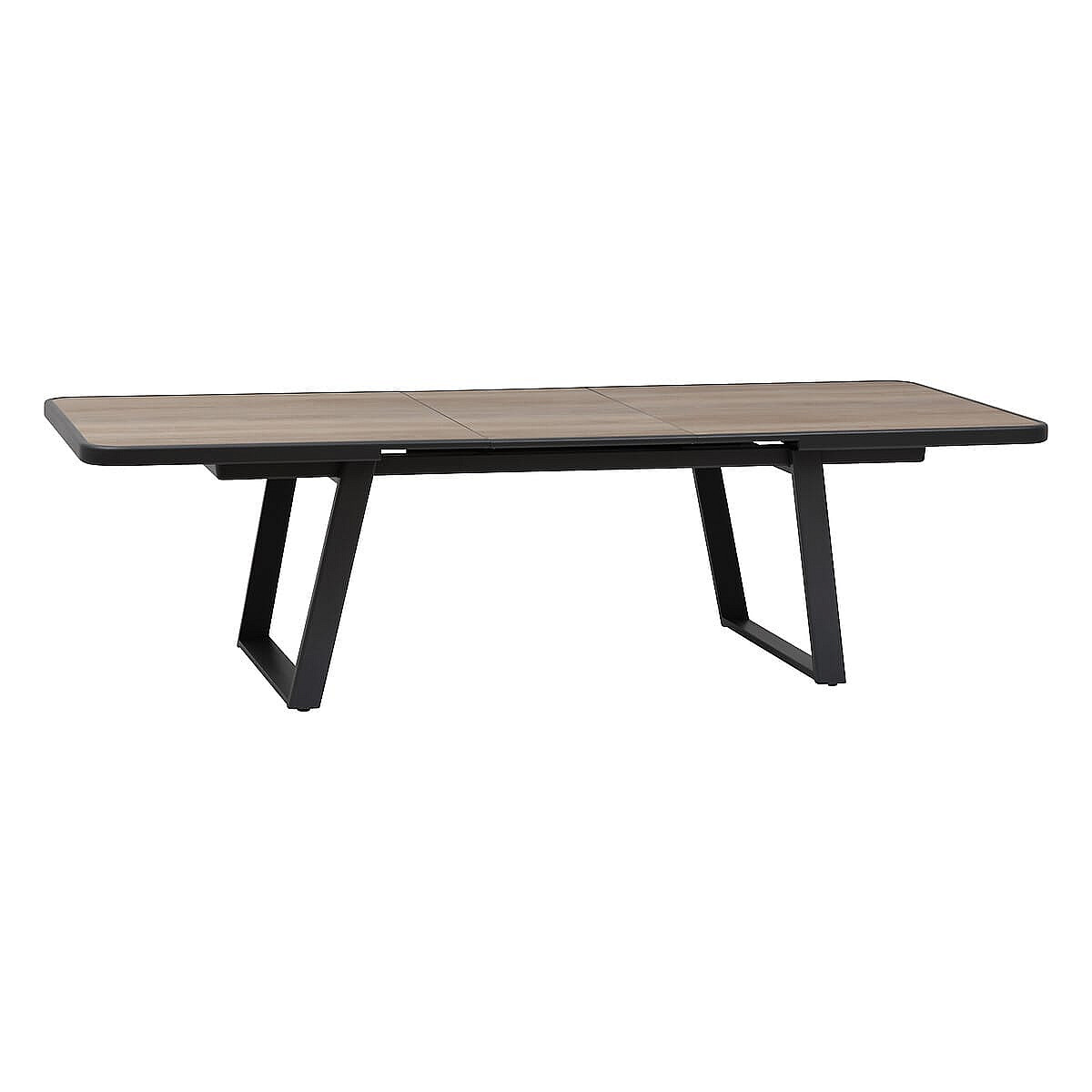 E-shop DEOKORK Hliníkový stôl GALIA 220/280x113 cm (antracit)
