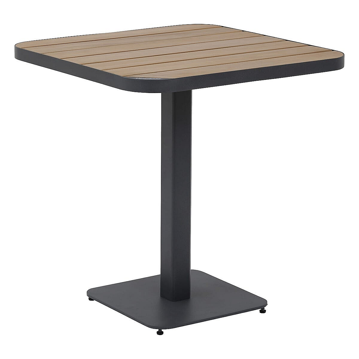 E-shop DEOKORK Hliníkový stôl CAPRI 70x70 cm (antracit)