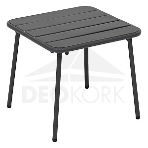 Hliníkový odkladací stolík CARMEN 45x45 cm (antracit)