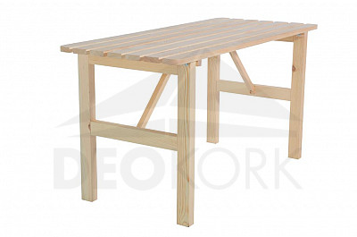 Masívny drevený záhradný stôl z borovice drevo 22 mm