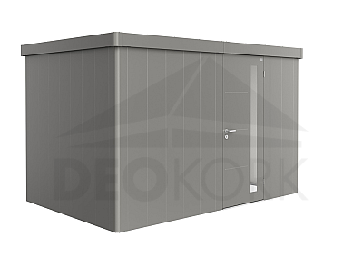 Záhradný domček BIOHORT Neo 2D 384 × 236 cm (šedý kremeň metalíza)