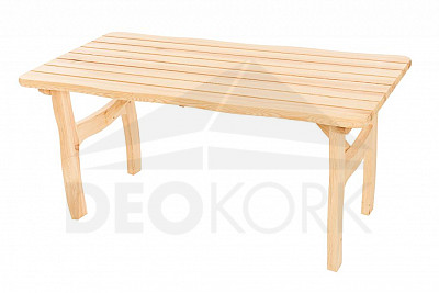 Masívny záhradný stôl z borovice VIKING (40 mm) - rôzne dĺžky