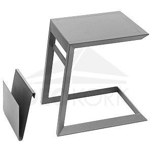 Kovový odkladací stolík LISABON (antracit)