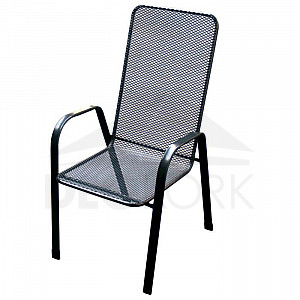 Kovová stolička (kreslo) Sága vysoká DEOKORK