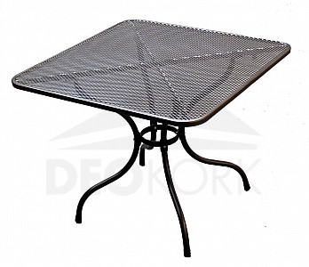 Kovový stôl 105 x 105 cm