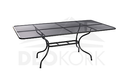 Kovový stôl obdĺžnik 160 x 95 cm