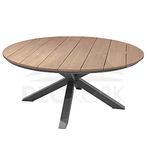 Hliníkový jedálenský stôl COLUMBIA (antracit)