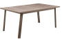 Hliníkový stôl ALORA 170/264x101 cm (šedo-hnedý)