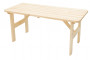 Masívny drevený záhradný stôl z borovice drevo 32 mm (150 cm)