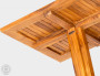 Záhradný teakový stôl DANTE 75x75 cm