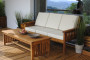 Záhradný teakový konferenčný stolík ROSALINE 120 cm