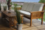 Záhradný teakový konferenčný stolík ROSALINE 120 cm