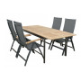 Hliníkový stôl rozkladací CONCEPT 150 / 210x90 cm (teak)
