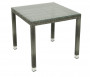 Záhradný ratanový stôl NAPOLI 80x80 cm (sivá)