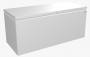 Designový účelový box LoungeBox (strieborná metalíza)