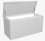 Designový účelový box LoungeBox (strieborná metalíza)