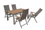 Záhradný ratanový stôl CALVIN 150x90 cm (hnedá)