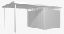 Záhradný domček BIOHORT Highline H5 275 × 315 cm (strieborná metalíza)