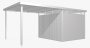 Záhradný domček BIOHORT Highline H6 315 × 315 cm (strieborná metalíza)