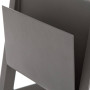 Kovový odkladací stolík LISABON (šedo-hnedá)