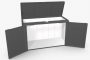 Multiúčelový úložný box HighBoard 160 x 70 x 118 (tmavo sivá metalíza)