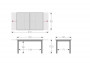 Hliníkový stôl rozkladací EXPERT WOOD 150 / 210x90 cm (antracit)