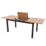 Hliníkový stôl rozkladací EXPERT WOOD 150 / 210x90 cm (antracit)